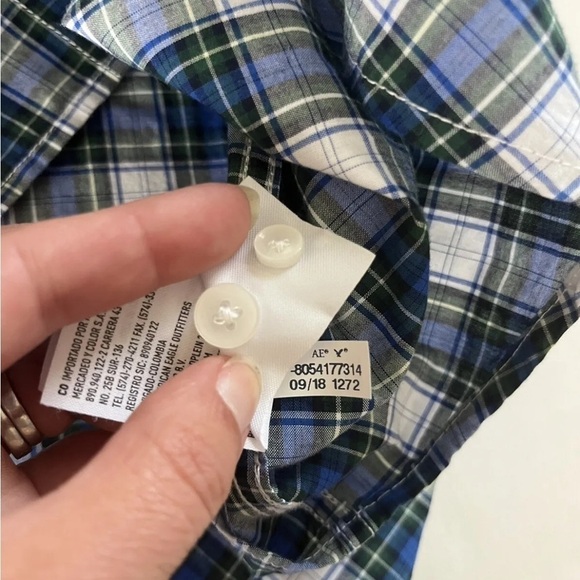 American Eagle mens plaid button down shirt - Picture 10 of 10
